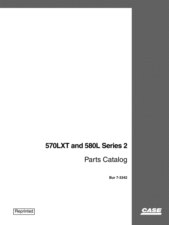 Case 570LXT , Case 580L Backhoe Loaders Series 2 Parts Manual - Image 2