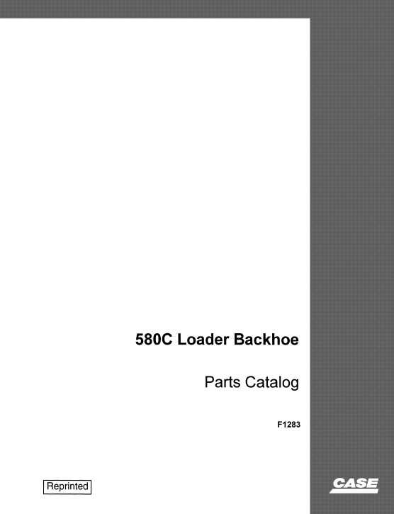 Case 580C Backhoe Loader Parts Manual - Image 2