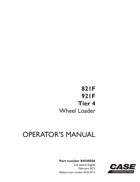 Case 821F, Case 921F Wheel Loader Full Set of Manuals Colection - Image 2