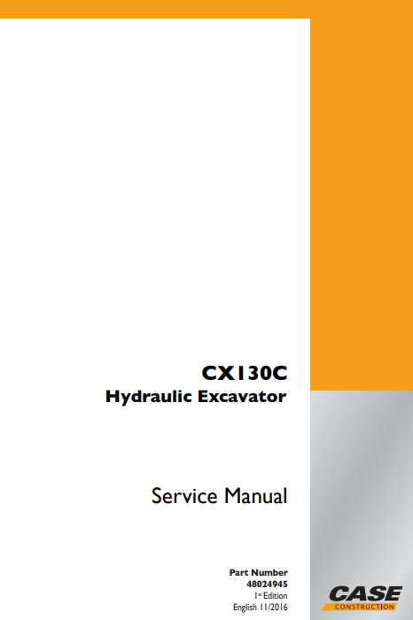 Case CX130C Excavator Service Repair Manual - Image 2