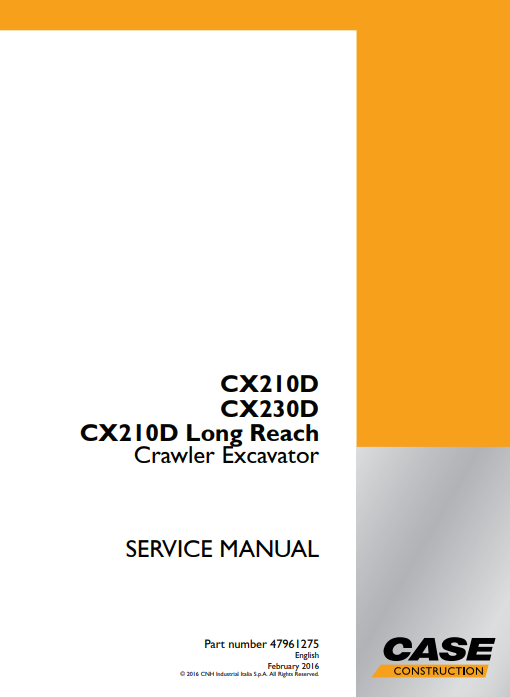 Case CX210D Case CX230D Case CX210D