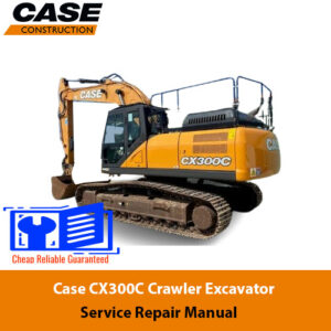 Service Repair Manual for Case CX350C Excavator, showcasing detailed diagrams and maintenance instructions