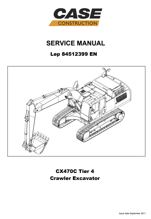 Case CX470C Excavator Service Repair Manual - Image 2