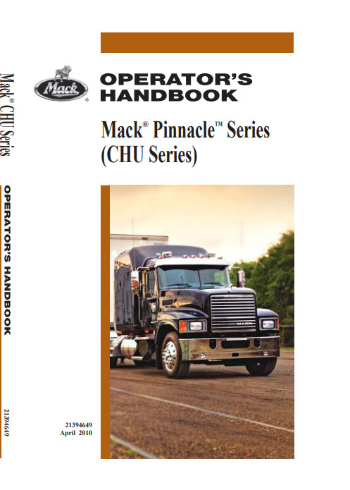 Mack Truck Pinnacle Series (CHU) Operator's Manual - Image 2