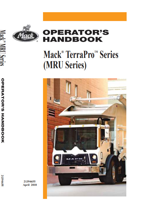 Mack Truck TerraPro (MR-series) Operator's Manual - Image 2