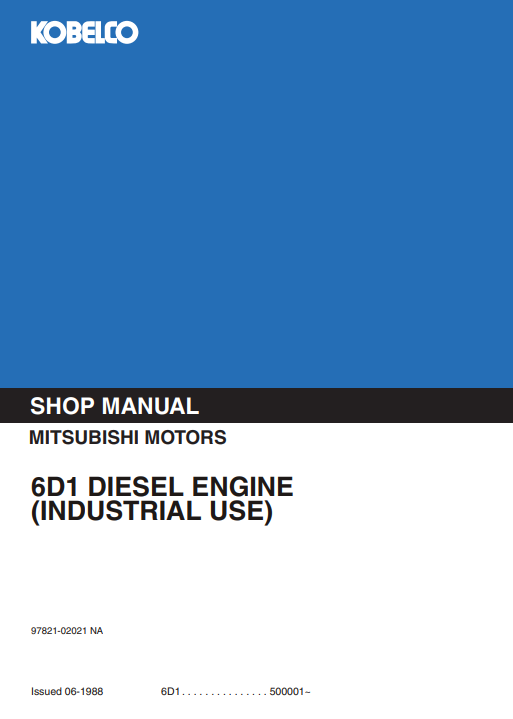mitsubishi 6d16 engine manual pdf
