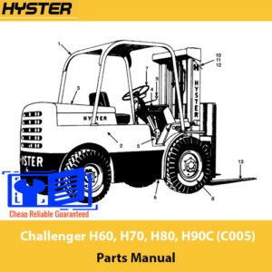 Hyster Challenger H30 and Hyster 60H forklift parts manual, providing essential information on parts and maintenance