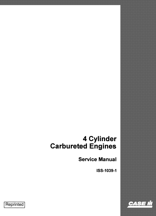 Case 4 Cylinder Carbureted Engine Service Repair Manual - Image 2