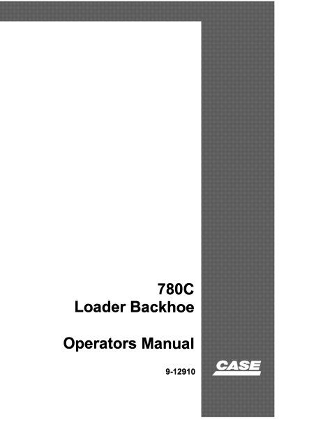 Case 780C Backhoe Loader Operators Manual - Image 2