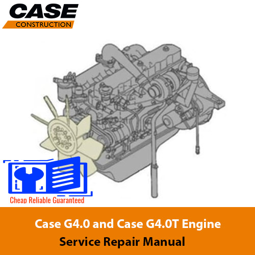 Case G4.0 and G4.0T Engine Service Repair Manual cover for maintenance and repair instructions
