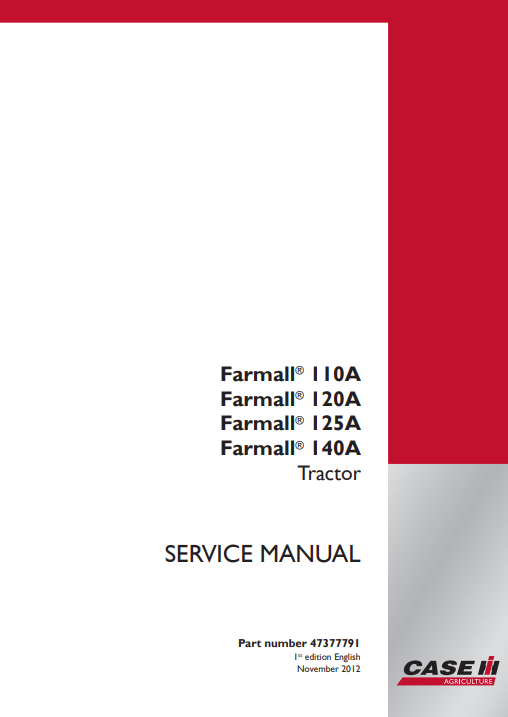 case ih farmall 140a manual pdf