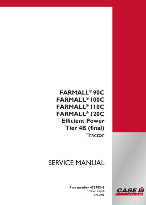 Case Farmall 90C, Farmall 100C, Farmall 110C, Farmall 120C Service Repair Manual - Image 2