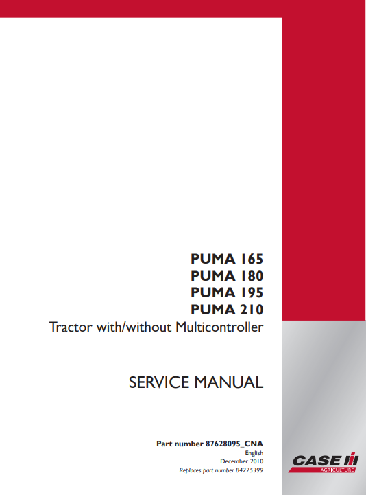 case puma 180 service manual