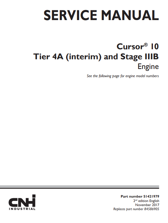 Cursor 10 Engine Service Repair Manual - Image 2
