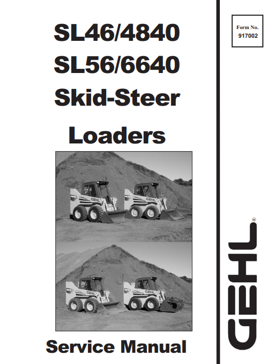 GEHL SL4640, GEHL SL4840, GEHL SL5640, GEHL SL6640 Skid Steer Loader Service Repair Manual - Image 2