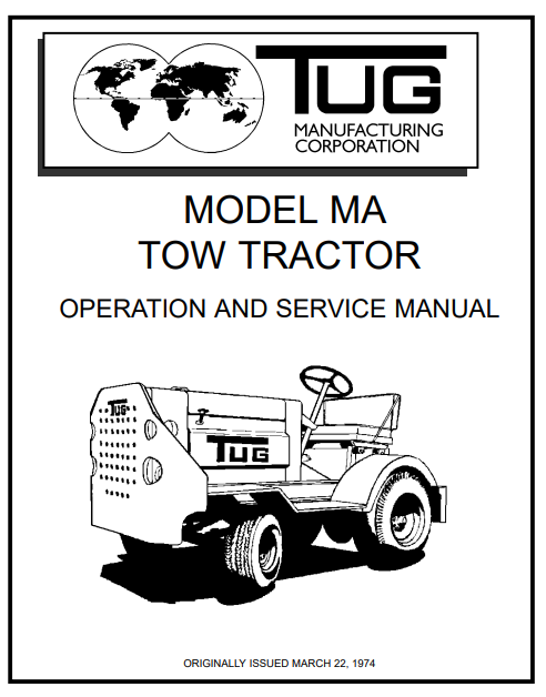 TUG MA TOW Tractor Operation and Service Manual - Image 2