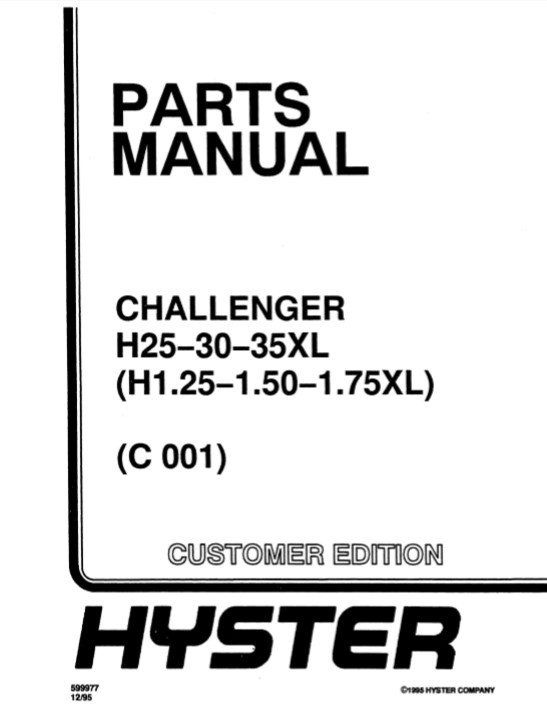 hyster parts catalog