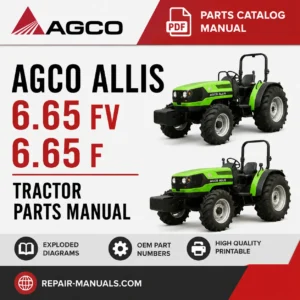 Agco Allis 6.65 FV and 6.65 F Tractor Parts Catalog Manual PDF