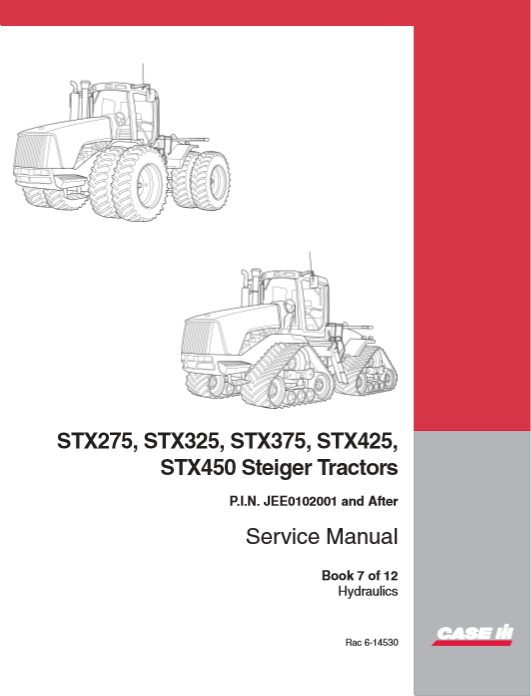 Case STX275, Case STX325, Case STX375, Case STX425, Case STX450 Steiger Tractors Service Repair Manual - Image 2