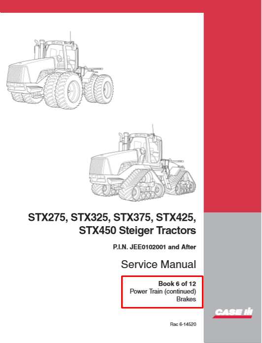 Case STX275, Case STX325, Case STX375, Case STX425, Case STX450 Steiger Tractors Service Repair Manual - Image 3