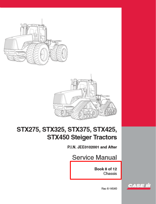 Case STX275, Case STX325, Case STX375, Case STX425, Case STX450 Steiger Tractors Service Repair Manual - Image 4