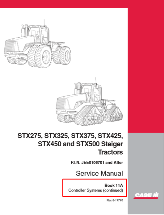Case STX275, Case STX325, Case STX375, Case STX425, Case STX450 Steiger Tractors Service Repair Manual - Image 7