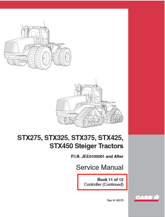 Case STX275, Case STX325, Case STX375, Case STX425, Case STX450 Steiger Tractors Service Repair Manual - Image 10