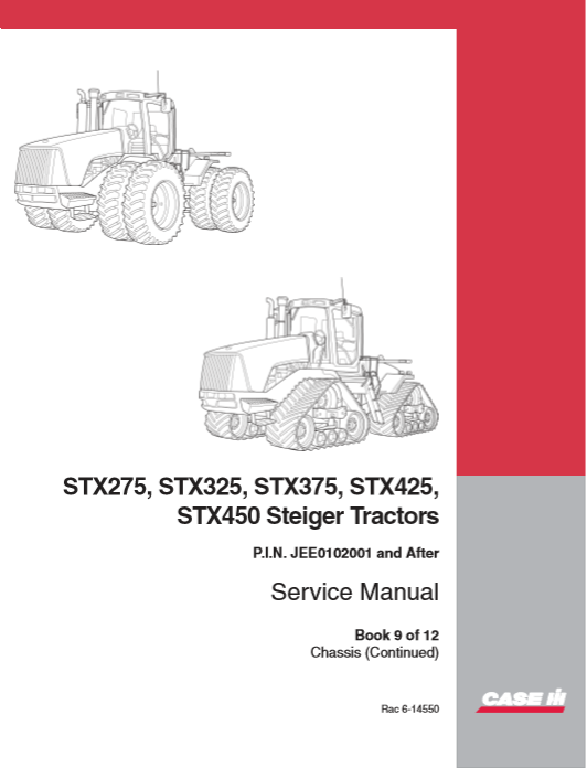 Case STX275, Case STX325, Case STX375, Case STX425, Case STX450 Steiger Tractors Service Repair Manual - Image 12