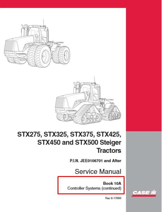 Case STX275, Case STX325, Case STX375, Case STX425, Case STX450 Steiger Tractors Service Repair Manual - Image 13