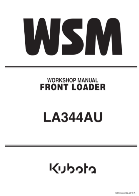 kubota la344 loader manual