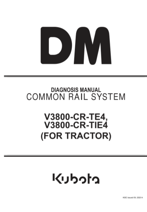 kubota v3800 engine service manual