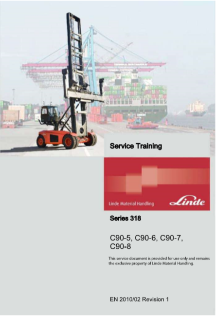 linde forklift repair manual