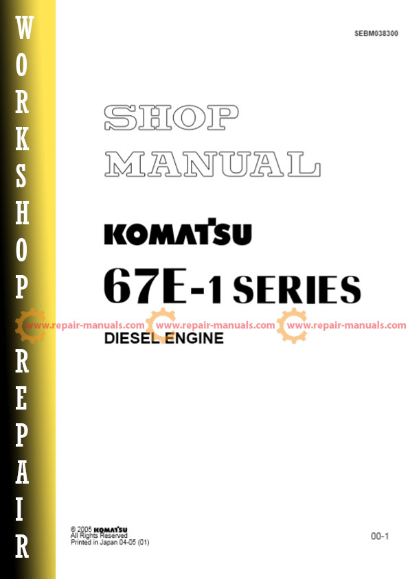 Comprehensive guide for repairing Komatsu engines, featuring step-by-step instructions and troubleshooting tips