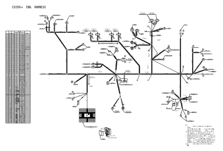 wiring diagrams for hitachi ex200-5 excavator