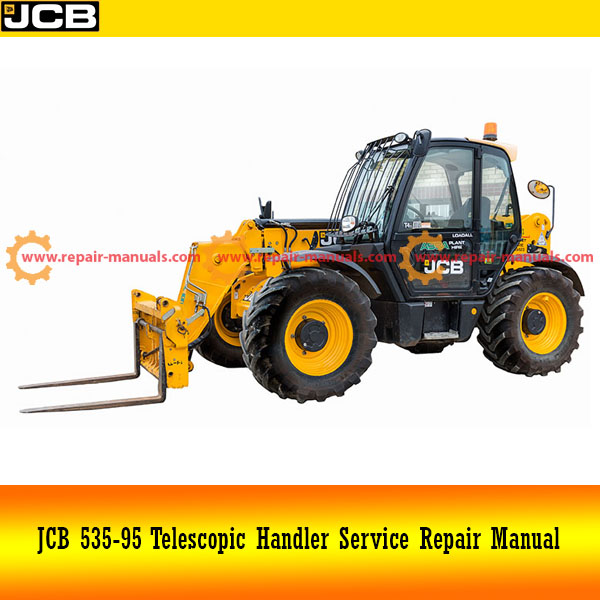Service Repair Manual for JCB 535-95 Telescopic Handler, showcasing detailed diagrams and maintenance instructions