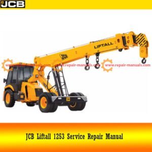 JCB Liftall 1253 Service Repair Manual, showcasing the title and relevant service graphics for maintenance guidance