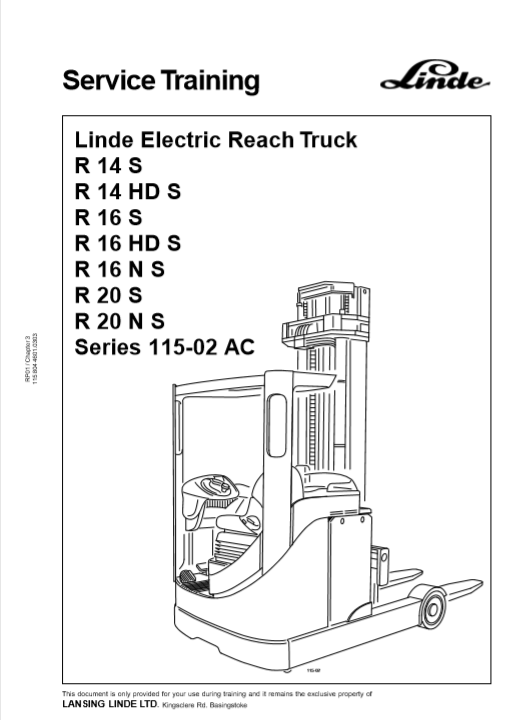linde electric forklift service manual pdf