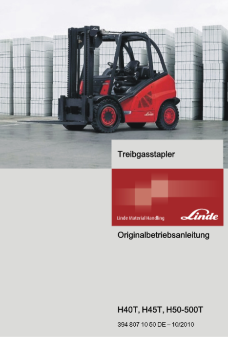 Linde H50-500T Forklift Service Training Manual - Image 2