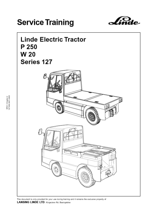 repair manual for linde w20 tractor