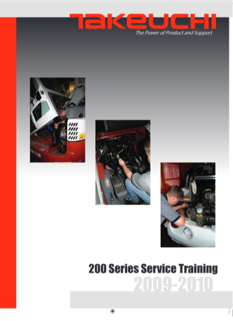 takeuchi mini excavator service manual