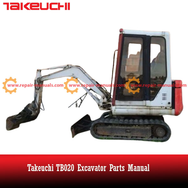 Detailed parts manual for Takeuchi TB020 excavator, essential for understanding components and performing repairs