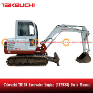 Parts manual for Takeuchi TB145 Excavator Engine (4TNE88), detailing components and specifications for maintenance and repair