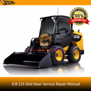 JCB 225 Skid Steer Service Repair Manual, highlighting key service instructions and diagrams for effective equipment maintenance
