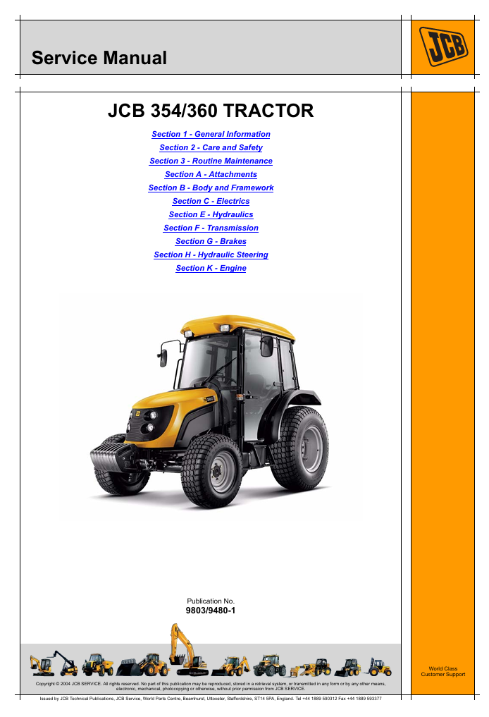 JCB 354 tractor service manual, providing essential repair instructions and maintenance tips for optimal performance