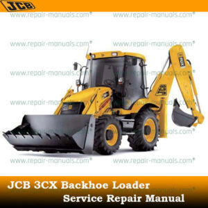 Service Repair Manual for JCB 3CX Backhoe Loader, showcasing detailed diagrams and maintenance instructions