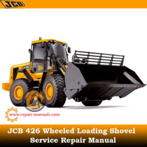 Service Repair Manual for JCB 426 Wheeled Loading Shovel, showcasing detailed diagrams and maintenance instructions