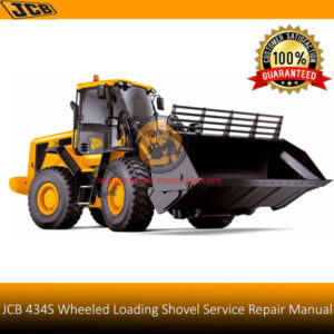 Service Repair Manual for JCB 434S Wheeled Loading Shovel, showcasing detailed diagrams and maintenance instructions