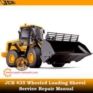 Service Repair Manual for JCB 435 Wheeled Loading Shovel, showcasing detailed diagrams and maintenance instructions