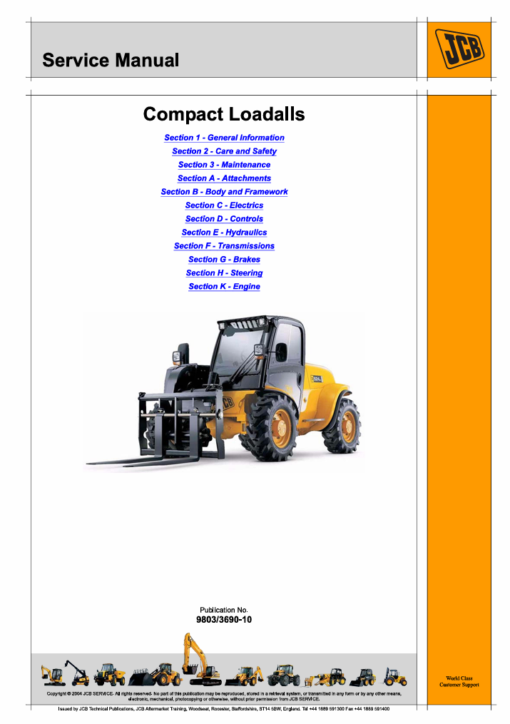 JCB 524-50 Compact Loadall Service Repair Manual - Image 2