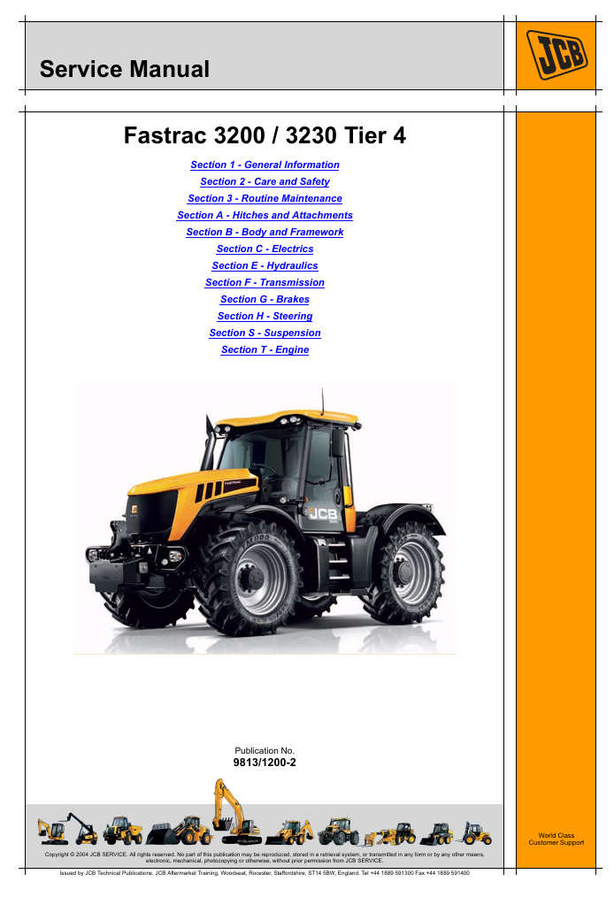 CB Fastrac 3200 Service Repair Manual cover, illustrating important repair tips and maintenance procedures